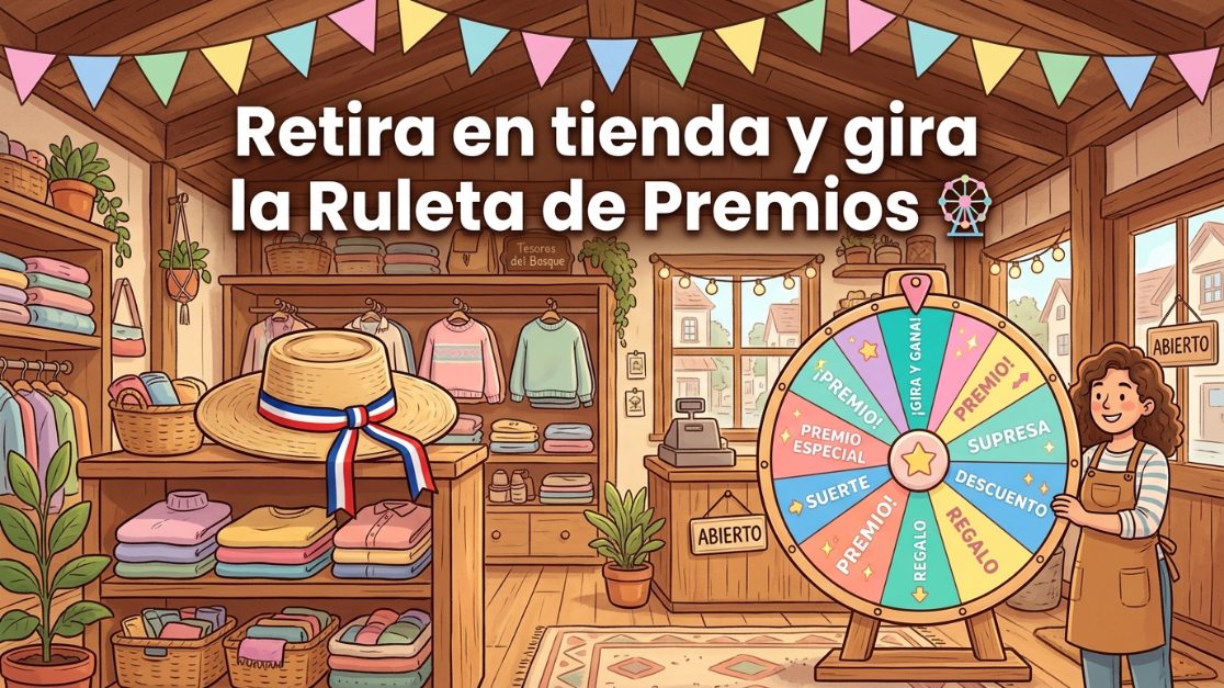 Retira en tienda y gira la Ruleta de Premios